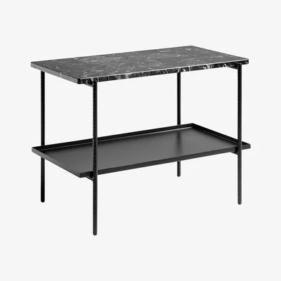 Made in Design Rebar Console - / Marbre & acier by Hay Black