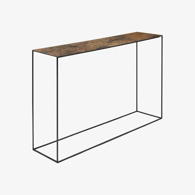 Made in Design Slim Irony ART Console - L 124 cm by Zeus Copper/Metal