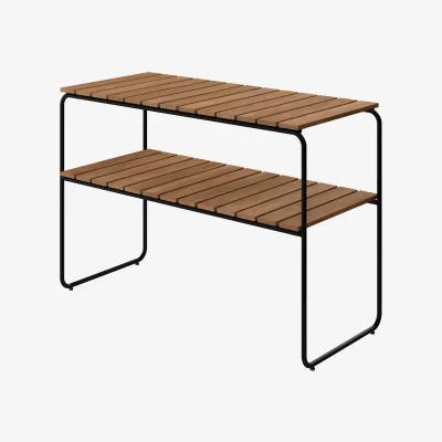 Nordic Nest Grythyttan Stålmöbler L105 console table Teak-black steel frame