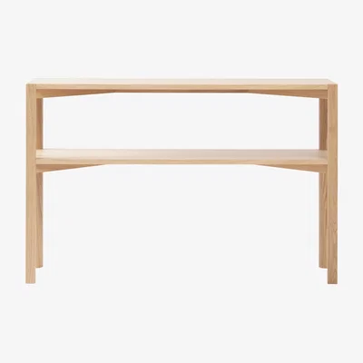 Nordic Nest 1898 Anton console table 35x125 cm White pigmented oak