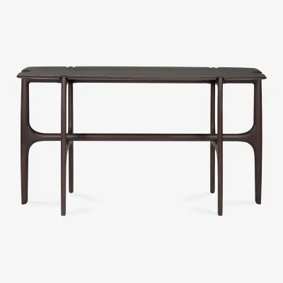 Nordic Nest Ethnicraft PI console table Teak dark brown 140x42 cm