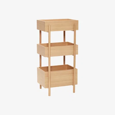 Nordic Nest Hübsch Stack console table Oak