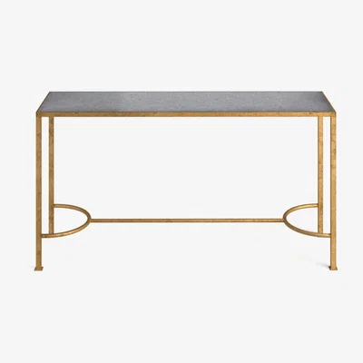 OKA Gibbous Console Table - Marble/Brass