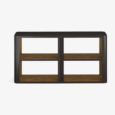 OKA Khafra Console Table - Black / Gold