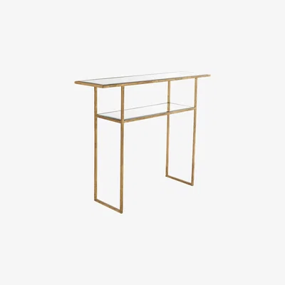 OKA Merle Console Table - Antiqued Glass