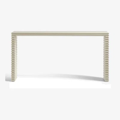 OKA OKA, Magnante Console Table - Chalk, Console Tables, Wood