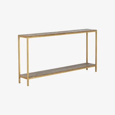 OKA Amarolo Narrow Console Table  - Natural