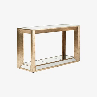 OKA Versailles Small Console Table - Antiqued Mirror