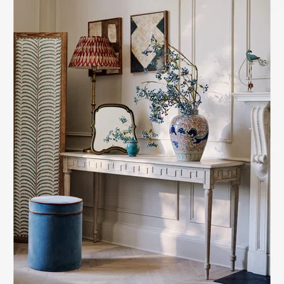 OKA OKA, Kastiel Console Table - Washed Grey, Console Table