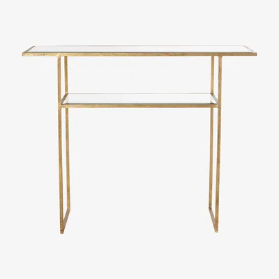 OKA OKA, Merle Console Table - Antiqued Glass, Console Tables, Glass