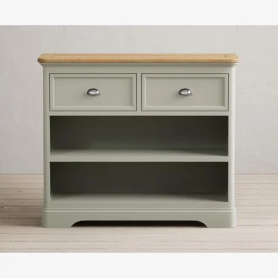 Oak&More Bridstow Soft Green Painted Storage Console Table