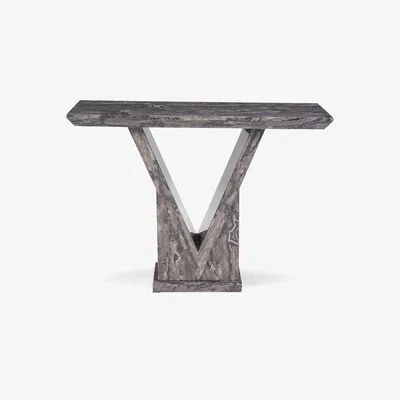 Oak&More Mocha Grey Marble Console Table