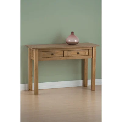 Oak&More Ortis Distressed Pine 2 Drawer Console Table