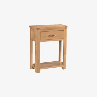 Oak&More Veneto Oak Small Console Table with Drawers