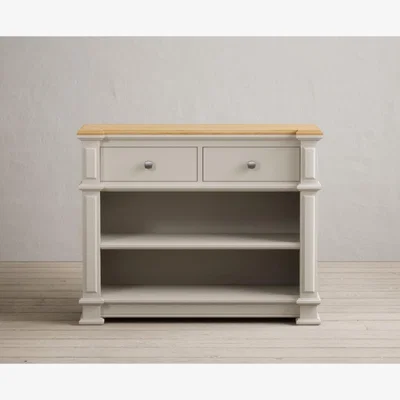 Oak&More Lawson Oak and Soft White Painted Console Table
