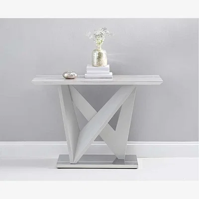 Oak&More Ex-display Reims Marble Effect Carrera Light Grey Console Table