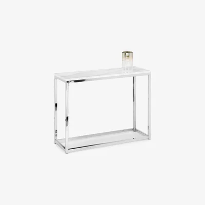 Oak&More Scala White Marble Console Table