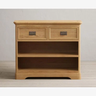 Oak&More Bridstow Solid Oak Storage Console Table