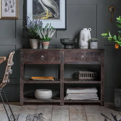 Olivia's Gallery Interiors Nakato 2 Drawer Console Table Natural