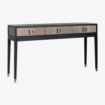 Olivia's Richmond Bloomingville 3 Drawers Gold Console Table