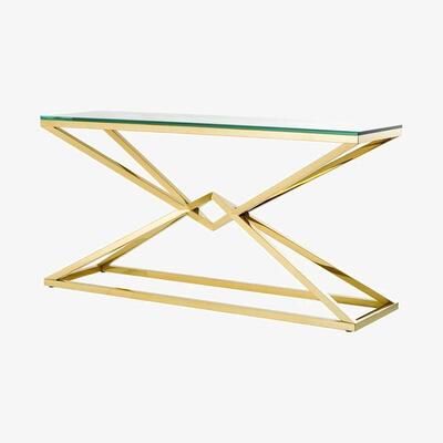 Olivia's Eichholtz Connor Console Table in Gold Finish