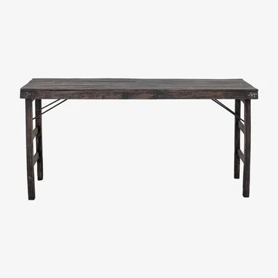 Olivia's Bloomingville Cali Console Table in Black Reclaimed Wood