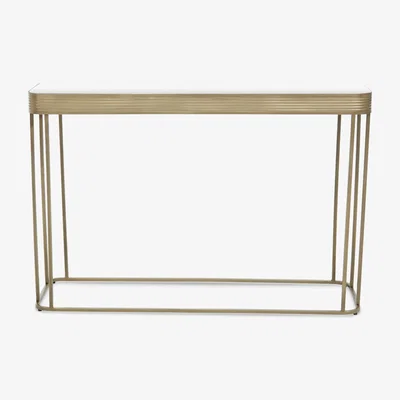 Olivia's Olivia's Ellis Console Table in Mirror & Gold