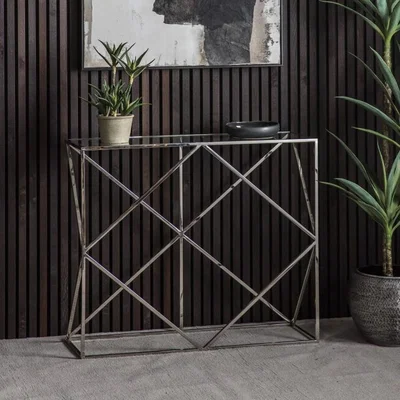Olivia's Gallery Direct Parma Silver Console Table