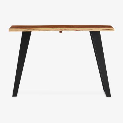 Olivia's Olivia's Soft Industrial Collection - Sura Acacia Wood & Looped Iron Base Console Table