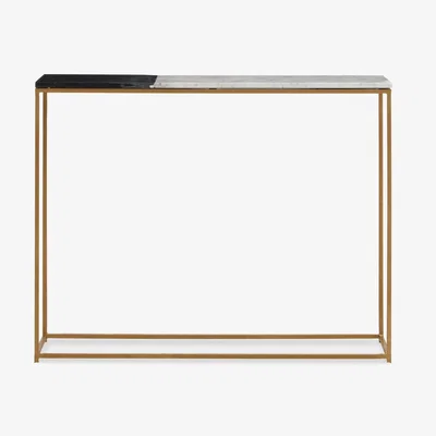 Olivia's Olivia's Coral Console Talbe in Black & White