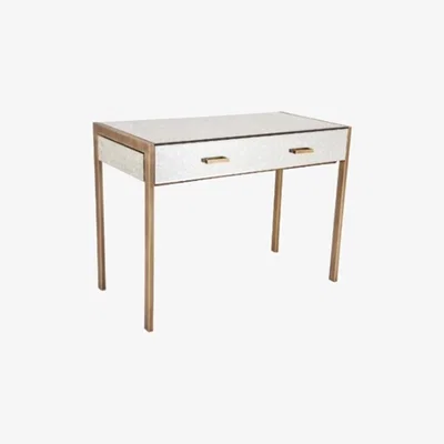 Olivia's RV Astley Antique Mirror with Antique Brass Finish Legs Console Table