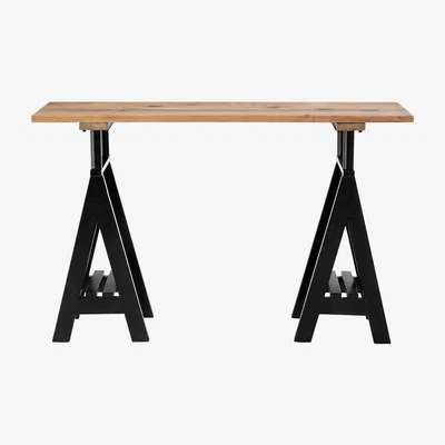 Olivia's Olivia's Soft Industrial Collection - Hampy Pine Wood & Iron Console Table