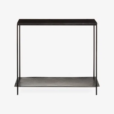 Olivia's Olivia's Soft Industrial Collection - Templa Black Marble Console Table
