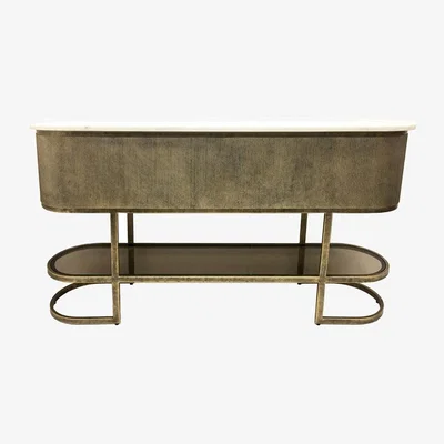 Olivia's Libra Interiors Belvedere Large Console Table with Shelf