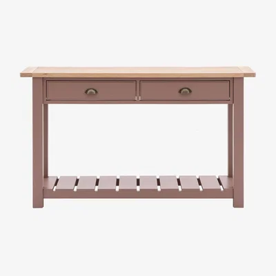Olivia's Gallery Interiors Sandon 2 Drawer Console in Clay