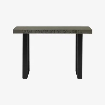 Olivia's Fuhrhome Grey / Black Chicago Console Table