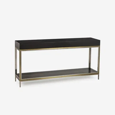 Olivia's Andrew Martin Harlequin Console Table Black