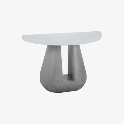 Olivia's Andrew Martin Gray Console Table