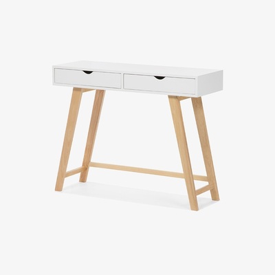 Out & Out Original Gustavia – White Console Table with Drawers