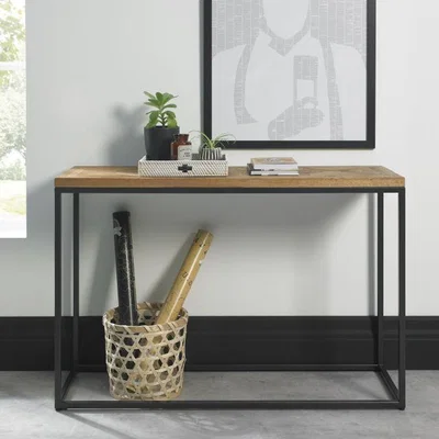Downtown Vancouver Rustic Oak Console Table