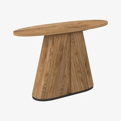 Downtown Kingston Rustic Oak Console Table