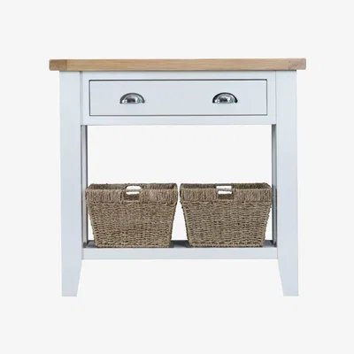 Downtown Tetbury White Console Table