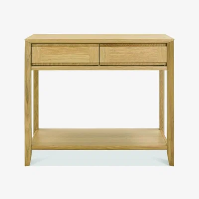 Downtown Brampton Oak Console Table With Drawer