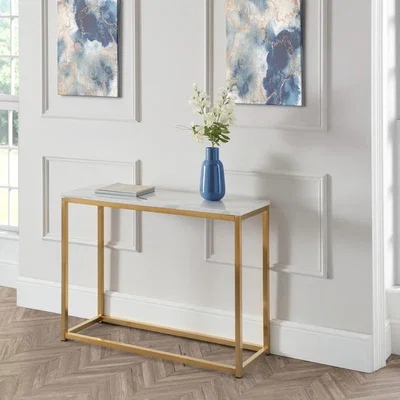Downtown Julian Bowen Scala Console Table - Gold