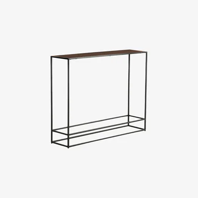 Perch and Parrow Rubin Console Table in Antique Copper