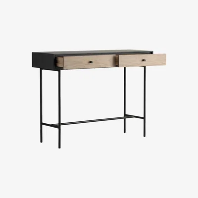 Perch and Parrow Joss Oak Two Drawer Console Table