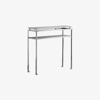 Perch and Parrow Boaz Console Table in Silver