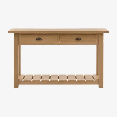 Perch and Parrow Harvest Console Table in Natural
