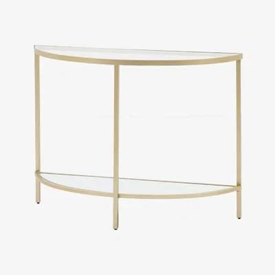 Perch and Parrow Aberdeen Console Table in Champagne