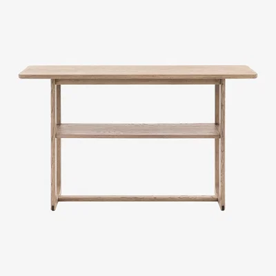 Perch and Parrow Whittle Console Table in Smoked
